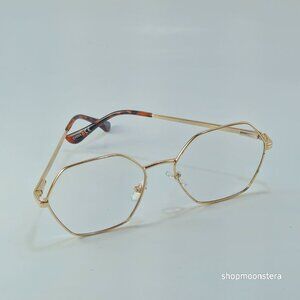 SMNY A Madden Brand Eyeglasses | Geometric Gold Wire Frame | Unisex